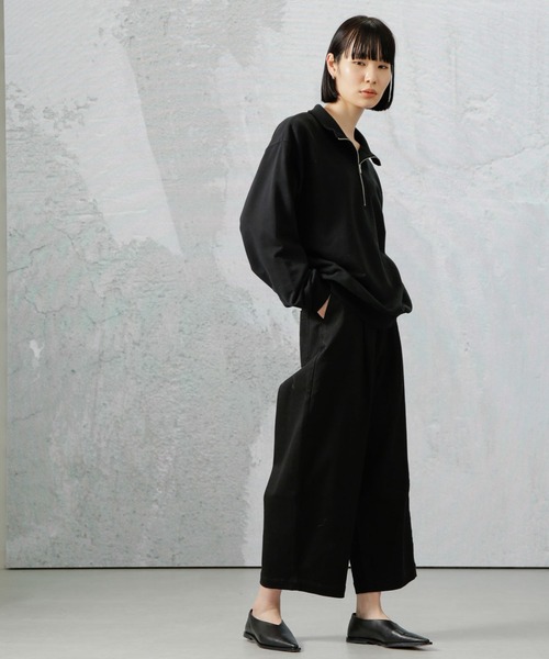 Apo(s)ture(アポスチャー)の「DUA-001/デニムワンタックサルエルパンツ(デニムパンツ・レディース・ネイビー/ブラック・XS/S/M/L/XL)」の11枚目の写真