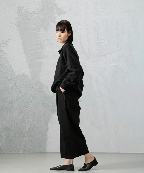 Apo(s)ture(アポスチャー)の「DUA-001/デニムワンタックサルエルパンツ(デニムパンツ・レディース・ネイビー/ブラック・XS/S/M/L/XL)」の12枚目の写真
