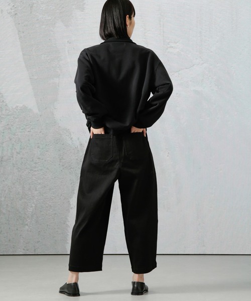 Apo(s)ture(アポスチャー)の「DUA-001/デニムワンタックサルエルパンツ(デニムパンツ・レディース・ネイビー/ブラック・XS/S/M/L/XL)」の13枚目の写真