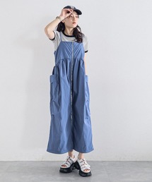 フロントジップ/スノールーズナイロンキャミワンピース