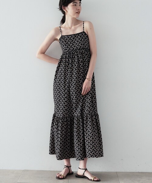 GALLEST（ギャレスト）の「◆ヴィンテージ柄キャミワンピース（ワンピース・レディース・ブラック系4/パープル系1・38/34）」の5枚目の写真