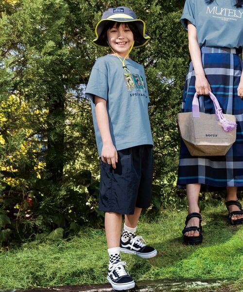 SHOO・LA・RUE（シューラルー）の「◆【110-140cm/水陸両用/男女兼用】ナイロンハーフパンツ（その他パンツ・キッズ・ベージュ/ブラック/グリーン系/サックスブルー・12/14/13/11）」の10枚目の写真