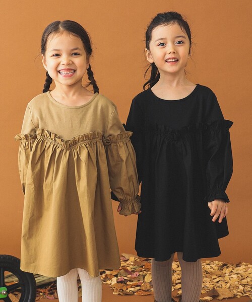 B:MING by BEAMS（ビーミングバイビームス）の「切替 フリルワンピース