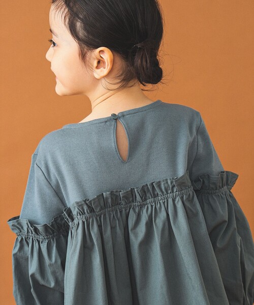 B:MING by BEAMS（ビーミングバイビームス）の「切替 フリルワンピース（90～140cm）（ワンピース・キッズ・ベージュ/ブラック/ブルー系その他2・90/100/110/120/130/140）」の18枚目の写真