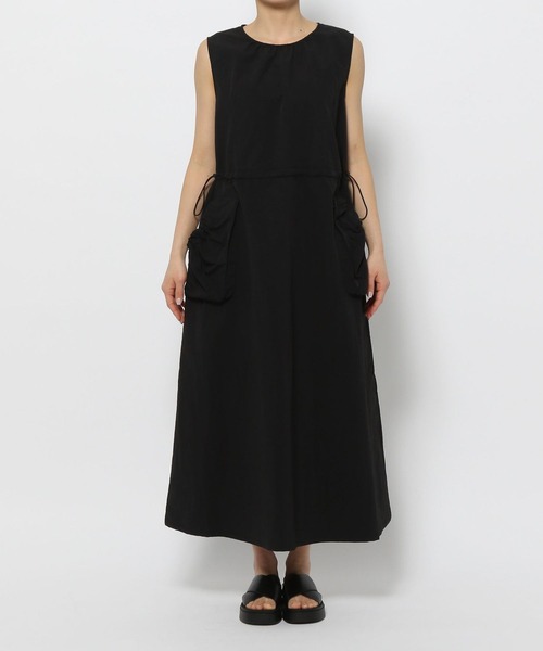 LOWRYS FARM（ローリーズファーム）の「ポケツキドロストワンピースノースリーブ　113601（ワンピース・レディース・グリーン/ブラック/アイボリー/グレー・FREE）」の8枚目の写真