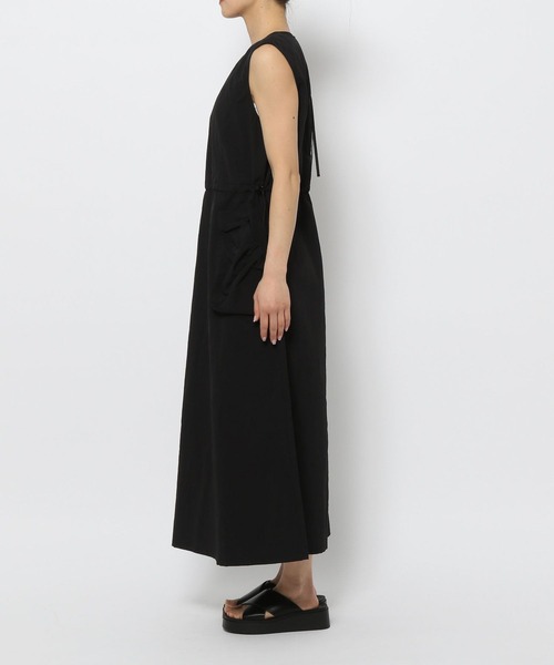 セール】ポケツキドロストワンピースノースリーブ 113601（ワンピース