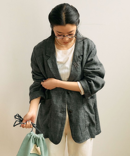 fig London（フィグロンドン）の「○flower brooch（ブローチ
