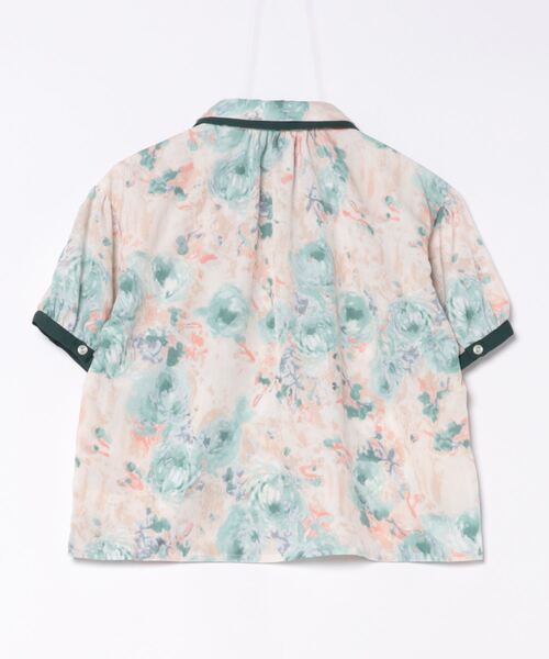 NICOLE CLUB（ニコル　クラブ）の「ダブル衿柄ブラウス（シャツ/ブラウス・レディース・イエロー/グリーン/チャコールグレー/グレー・MEDIUM）」の8枚目の写真