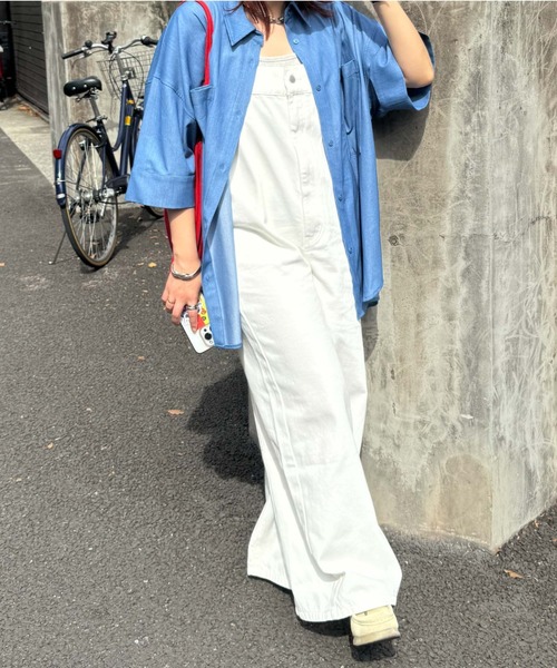 archives（アルシーヴ）の「＜ＬＩＭＩＴＥＤ＞Ｓｕｓｐｅｎｄｅｒ　Ｄｅｎｉｍ（サロペット/オーバーオール・レディース・オフホワイト/ネイビー/ブラック・MEDIUM）」の9枚目の写真