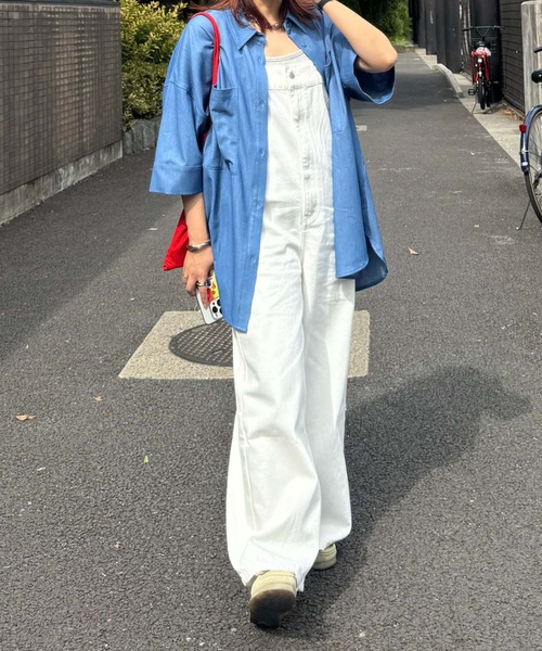 archives（アルシーヴ）の「＜ＬＩＭＩＴＥＤ＞Ｓｕｓｐｅｎｄｅｒ　Ｄｅｎｉｍ（サロペット/オーバーオール・レディース・オフホワイト/ネイビー/ブラック・MEDIUM）」の12枚目の写真