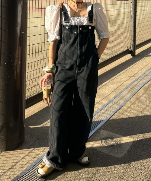 archives（アルシーヴ）の「＜ＬＩＭＩＴＥＤ＞Ｓｕｓｐｅｎｄｅｒ　Ｄｅｎｉｍ（サロペット/オーバーオール・レディース・オフホワイト/ネイビー/ブラック・MEDIUM）」の13枚目の写真