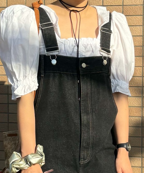 archives（アルシーヴ）の「＜ＬＩＭＩＴＥＤ＞Ｓｕｓｐｅｎｄｅｒ　Ｄｅｎｉｍ（サロペット/オーバーオール・レディース・オフホワイト/ネイビー/ブラック・MEDIUM）」の16枚目の写真