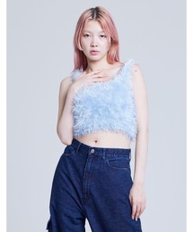 【8】【it】【Little Sunny Bite 】knit tank vest