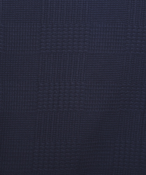 MEN'S MELROSE(メンズメルローズ)の「グレンチェックジャガードクルーネックTシャツ(Tシャツ/カットソー・メンズ・ブルーグレー/ホワイト/ネイビー・2/3/4)」の16枚目の写真