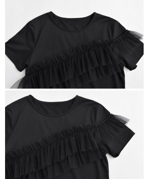 楽天市場】変形襟Tシャツ トップス レディース 長袖 丸首 春 秋