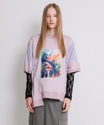 新品 AULA AILA アウラアイラ アンモナイトプリントTシャツ AULA AILA tシャツ アンモナイトプリントTシャツ レディース