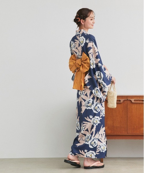 【試着のみ】ad thie 浴衣 セパレート3点セット ad thie 浴衣 アソート柄 セパレート浴衣3点セット ワンピース