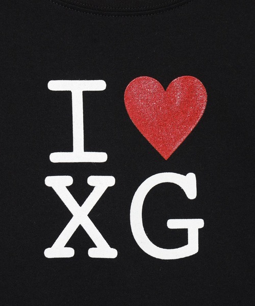 X-girl(エックスガール)の「I LOVE XG LOGO S/S BABY TEE(Tシャツ/カットソー・レディース・ブラック/ホワイト・S/M)」の17枚目の写真