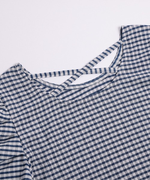 SUGAR BISKET(シュガービスケット)の「パワーショルダーブラウス(シャツ/ブラウス・レディース・ブラック/アイボリー/ブルー/ピンク・フリー)」の15枚目の写真