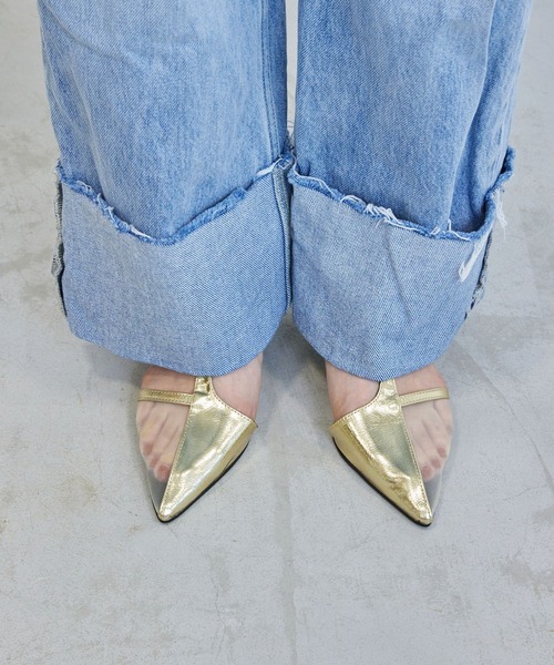 Futier land（フューティアランド）の「アシンメトリーTストラップサンダル（サンダル・レディース・ブラック/ゴールド/シルバー・36/37/40/38/39）」の22枚目の写真