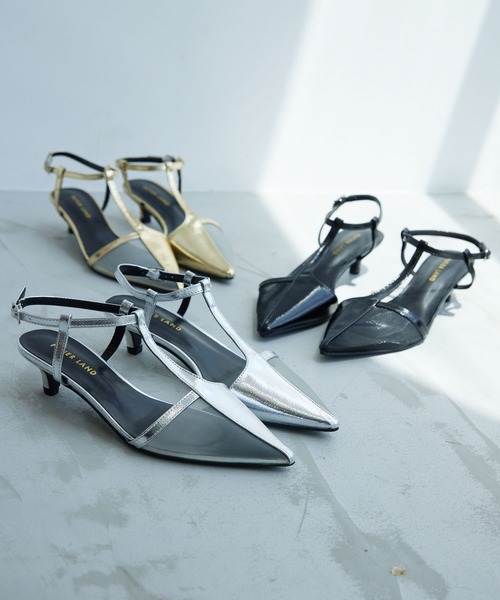 Futier land（フューティアランド）の「アシンメトリーTストラップサンダル（サンダル・レディース・ブラック/ゴールド/シルバー・36/37/40/38/39）」の7枚目の写真