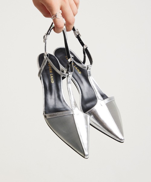 Futier land（フューティアランド）の「アシンメトリーTストラップサンダル（サンダル・レディース・ブラック/ゴールド/シルバー・36/37/40/38/39）」の12枚目の写真