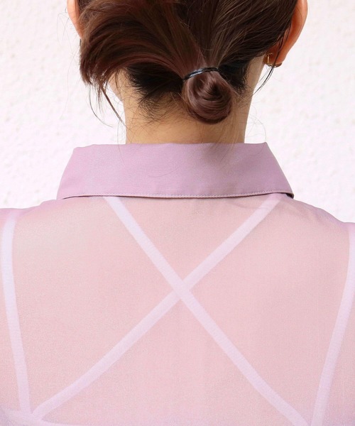 tiptop（ティップトップ）の「袖リボンシアーシャツ（シャツ/ブラウス・レディース・オフホワイト/ピンク/ブルー/イエロー・FREE）」の13枚目の写真