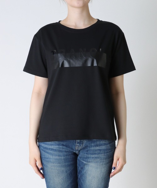 Jines（ジネス）の「TRANOIプリント Tシャツ（Tシャツ/カットソー・レディース・ホワイト/ブラック/ホワイト系その他/ブラック系その他・38）」の22枚目の写真