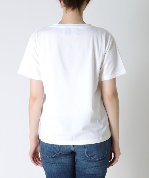 Jines（ジネス）の「TRANOIプリント Tシャツ（Tシャツ/カットソー・レディース・ホワイト/ブラック/ホワイト系その他/ブラック系その他・38）」の12枚目の写真