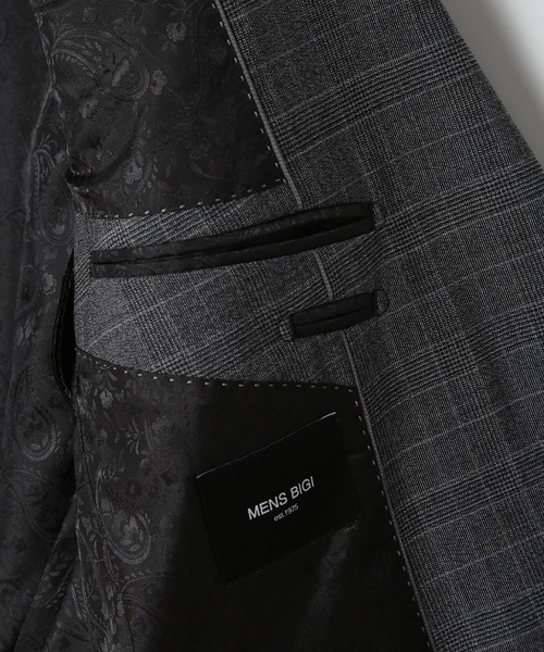 MEN'S BIGI（メンズビギ）の「ウールメランジグレンチェックスーツ＜セットアップ＞（スーツセット・メンズ・ネイビー/グレー・01/02/03/04）」の15枚目の写真