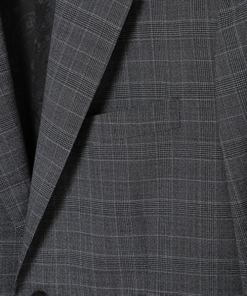 MEN'S BIGI（メンズビギ）の「ウールメランジグレンチェックスーツ＜セットアップ＞（スーツセット・メンズ・ネイビー/グレー・01/02/03/04）」の11枚目の写真