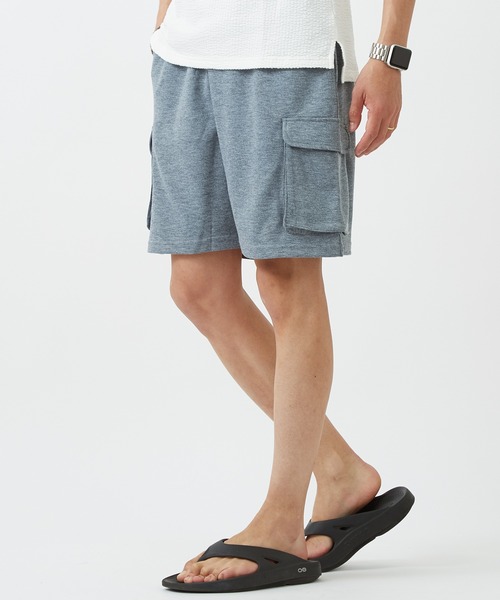 improves（インプローブス）の「ダンボール素材 ショート カーゴパンツ（カーゴパンツ・メンズ・ブラック系/チャコール/ベージュ/グレイッシュベージュ/杢グレー/ブラック/イエロー/オレンジ/エメラルド/ブルー・X-LARGE/LARGE/MEDIUM）」の3枚目の写真