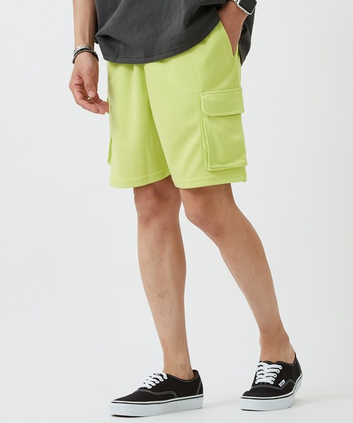 improves（インプローブス）の「ダンボール素材 ショート カーゴパンツ（カーゴパンツ・メンズ・ブラック系/チャコール/ベージュ/グレイッシュベージュ/杢グレー/ブラック/イエロー/オレンジ/エメラルド/ブルー・X-LARGE/LARGE/MEDIUM）」の9枚目の写真