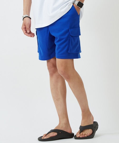 improves（インプローブス）の「ダンボール素材 ショート カーゴパンツ（カーゴパンツ・メンズ・ブラック系/チャコール/ベージュ/グレイッシュベージュ/杢グレー/ブラック/イエロー/オレンジ/エメラルド/ブルー・X-LARGE/LARGE/MEDIUM）」の8枚目の写真