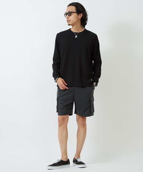 improves（インプローブス）の「ダンボール素材 ショート カーゴパンツ（カーゴパンツ・メンズ・ブラック系/チャコール/ベージュ/グレイッシュベージュ/杢グレー/ブラック/イエロー/オレンジ/エメラルド/ブルー・X-LARGE/LARGE/MEDIUM）」の20枚目の写真