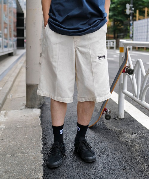 セール】WORK HALF PANTS/スラッシャーワイドバギーシルエット