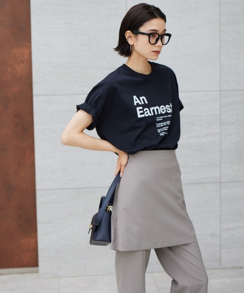 BARNYARDSTORM（バンヤードストーム）の「BARNYARDSTORM / ビスチェレイヤードパンツセット（セットアップ・レディース・ブラック/モカ・0/1）」の10枚目の写真