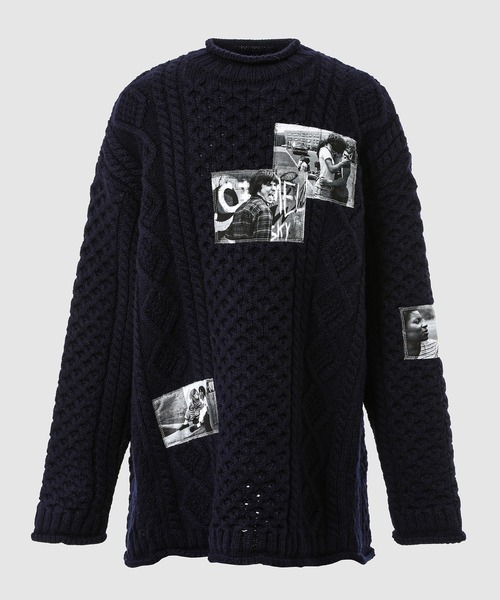 TAKAHIROMIYASHITATheSoloIst.（タカヒロミヤシタザソロイスト）の「roll neck huge fishermans sweater（ニット/セーター・メンズ・ブラック/グレー/ネイビー/ベージュ・44）」の4枚目の写真