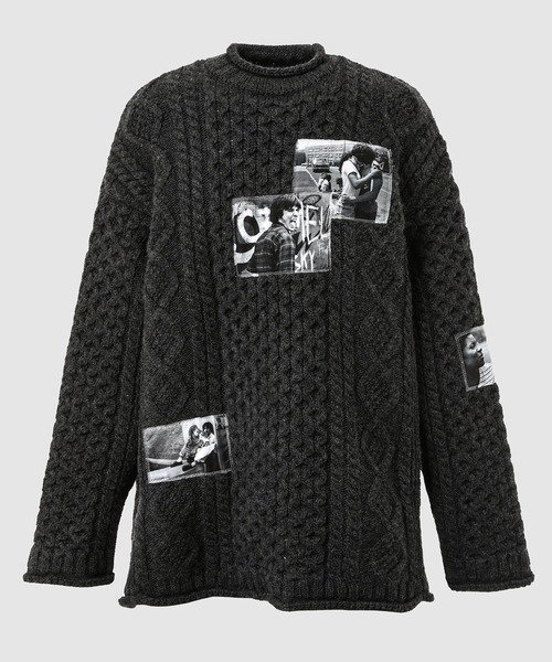 TAKAHIROMIYASHITATheSoloIst.（タカヒロミヤシタザソロイスト）の「roll neck huge fishermans sweater（ニット/セーター・メンズ・ブラック/グレー/ネイビー/ベージュ・44）」の2枚目の写真