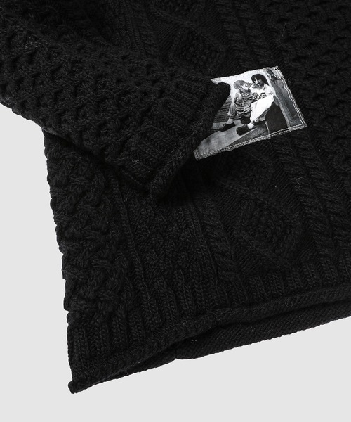 TAKAHIROMIYASHITATheSoloIst.（タカヒロミヤシタザソロイスト）の「roll neck huge fishermans sweater（ニット/セーター・メンズ・ブラック/グレー/ネイビー/ベージュ・44）」の8枚目の写真
