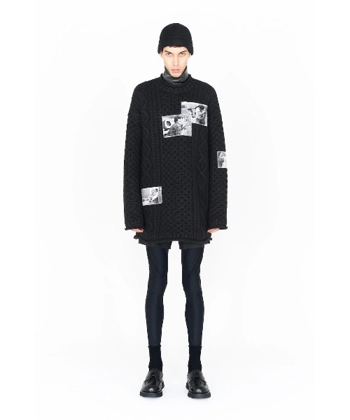 TAKAHIROMIYASHITATheSoloIst.（タカヒロミヤシタザソロイスト）の「roll neck huge fishermans sweater（ニット/セーター・メンズ・ブラック/グレー/ネイビー/ベージュ・44）」の5枚目の写真