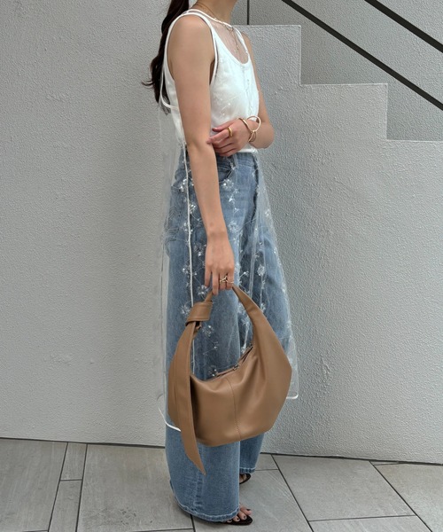 COLLAGE GALLARDAGALANTE（コラージュガリャルダガランテ）の「スパンコールシアーワンピース（ワンピース・レディース・ホワイト/ブラック・FREE）」の3枚目の写真