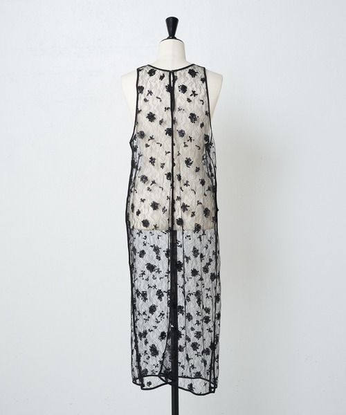 COLLAGE GALLARDAGALANTE（コラージュガリャルダガランテ）の「スパンコールシアーワンピース（ワンピース・レディース・ホワイト/ブラック・FREE）」の16枚目の写真