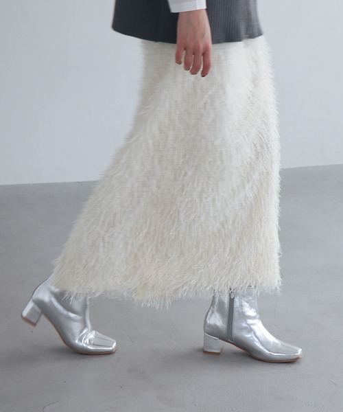 EVOL（イーボル）の「【EVOL】ソフトスクエアショートブーツ IX5473（ブーツ・レディース・ブラック/アイボリー/ブラック系その他/シルバー/モカ・LL/S/L/M）」の13枚目の写真