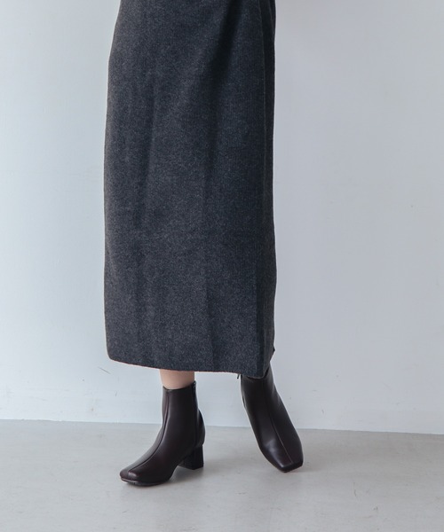 EVOL（イーボル）の「【EVOL】ソフトスクエアショートブーツ IX5473（ブーツ・レディース・ブラック/アイボリー/ブラック系その他/シルバー/モカ・LL/S/L/M）」の20枚目の写真