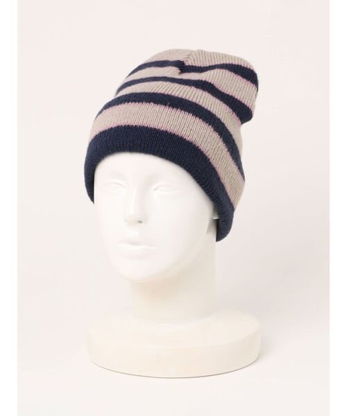 jouetie（ジュエティ）の「マルチボーダービーニー（ニットキャップ/ビーニー・レディース・ブルー/パープル・FREE）」の3枚目の写真