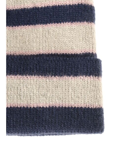 jouetie（ジュエティ）の「マルチボーダービーニー（ニットキャップ/ビーニー・レディース・ブルー/パープル・FREE）」の5枚目の写真