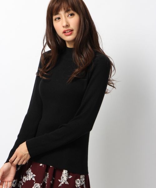 Heather（ヘザー）の「ボトルネックインナー　705044（ニット/セーター・レディース・レッド/ブラック/オフホワイト/ホワイト×ブラック/ホワイト・FREE）」の4枚目の写真