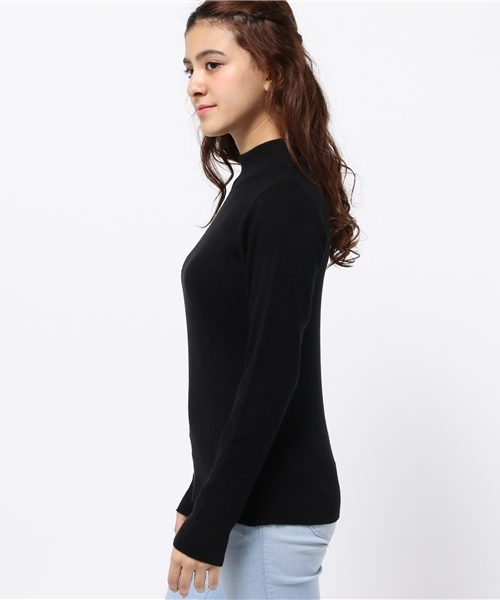 Heather（ヘザー）の「ボトルネックインナー　705044（ニット/セーター・レディース・レッド/ブラック/オフホワイト/ホワイト×ブラック/ホワイト・FREE）」の7枚目の写真