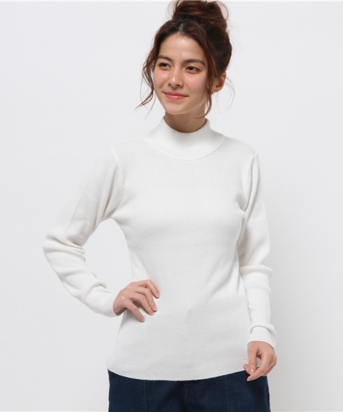 Heather（ヘザー）の「ボトルネックインナー　705044（ニット/セーター・レディース・レッド/ブラック/オフホワイト/ホワイト×ブラック/ホワイト・FREE）」の13枚目の写真